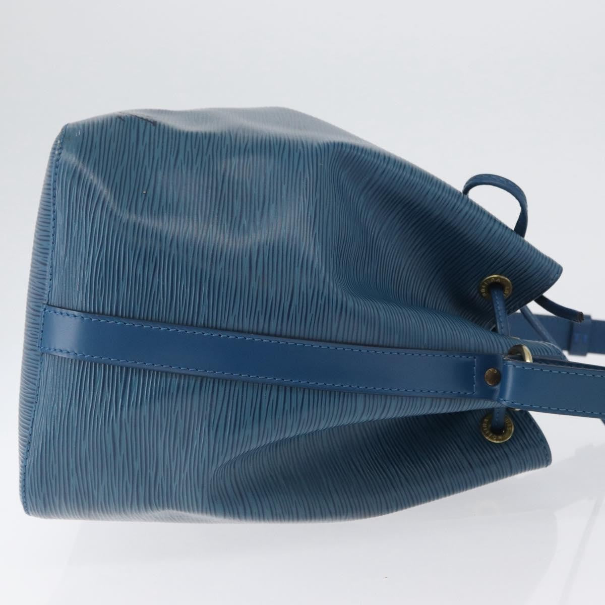 Louis Vuitton Petit Noe Handbag Epi Leather Blue Leather Shoulder Bag Bag (Pre-Loved)