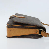 Louis Vuitton Cartouchiere Handbag Monogram Canvas Brown Canvas Shoulder Bag Bag (Authentic Pre-Loved)