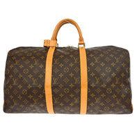 Louis Vuitton Louis Vuitton Keepall Bag Monogram Canvas Brown Canvas Travel Bag Bag (Pre-Loved)