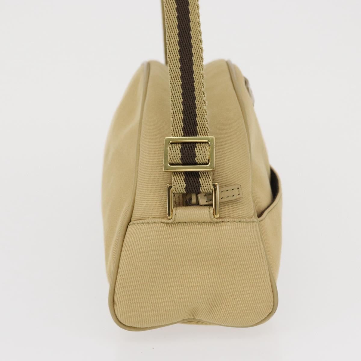 Gucci Vintage Shoulder Bag Canvas Beige Canvas Shoulder Bag Bag (Authentic Pre-Loved)
