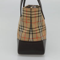 Burberry Nova Check Handbag Nova Check Canvas And Leather Beige Canvas Handbag (Authentic Pre-Loved)