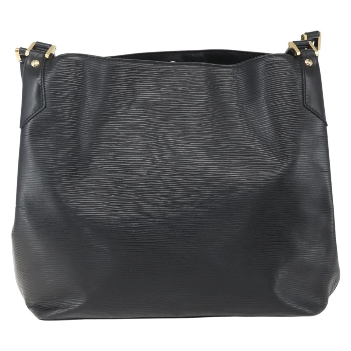Louis Vuitton Mandara Handbag Epi Leather Black Leather Tote Bag Bag (Authentic Pre-Loved)