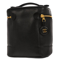 Chanel Vintage Timeless Cosmetic Case Caviar Black Leather Clutche & Pouche Bag (Authentic Pre-Loved)