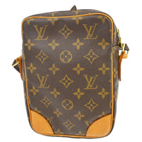 Louis Vuitton Danube Handbag Monogram Canvas Brown Canvas Shoulder Bag Bag (Authentic Pre-Loved)
