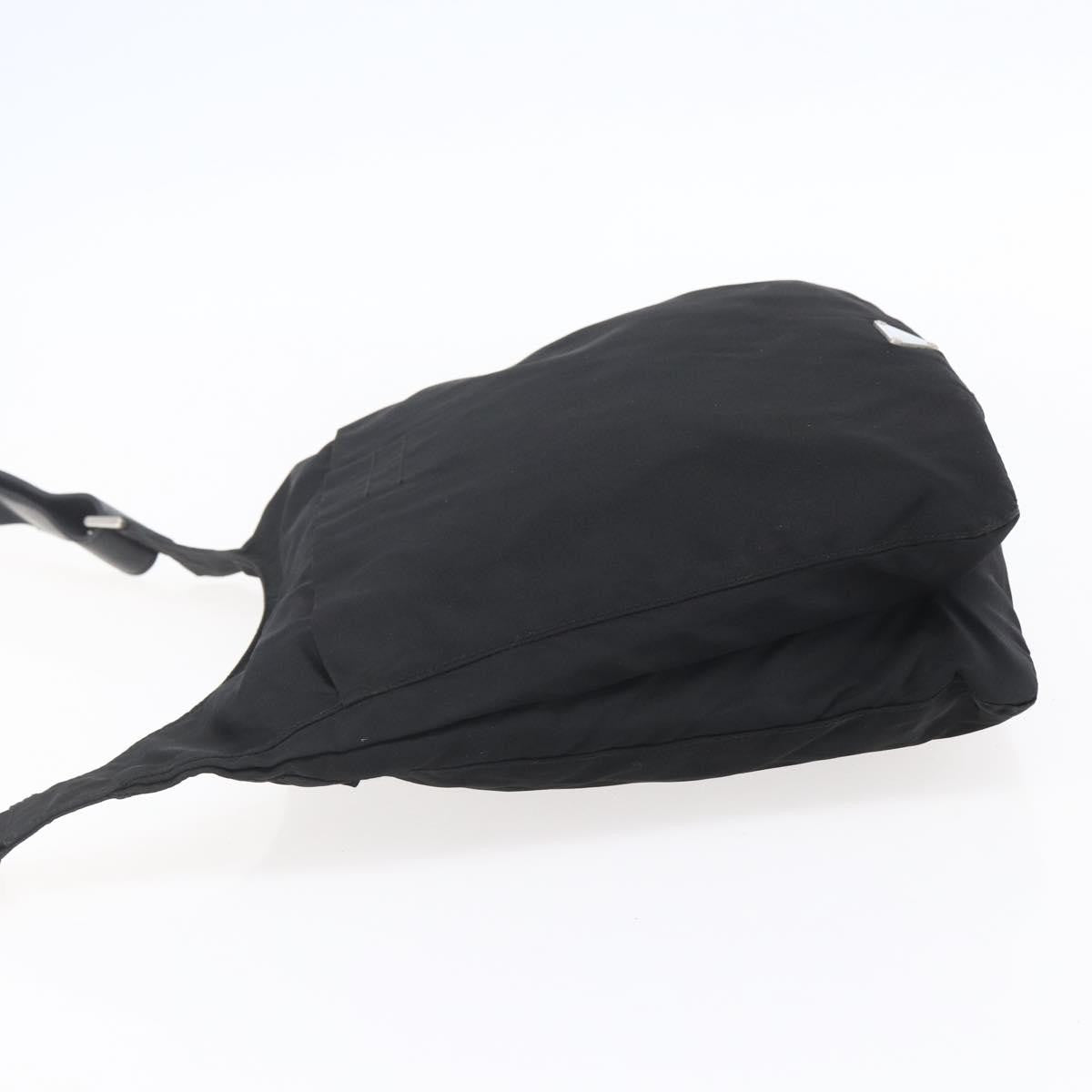 Prada Zip Messenger Quilted Tessuto Black Nylon Shoulder Bag Bag (Pre-Loved)