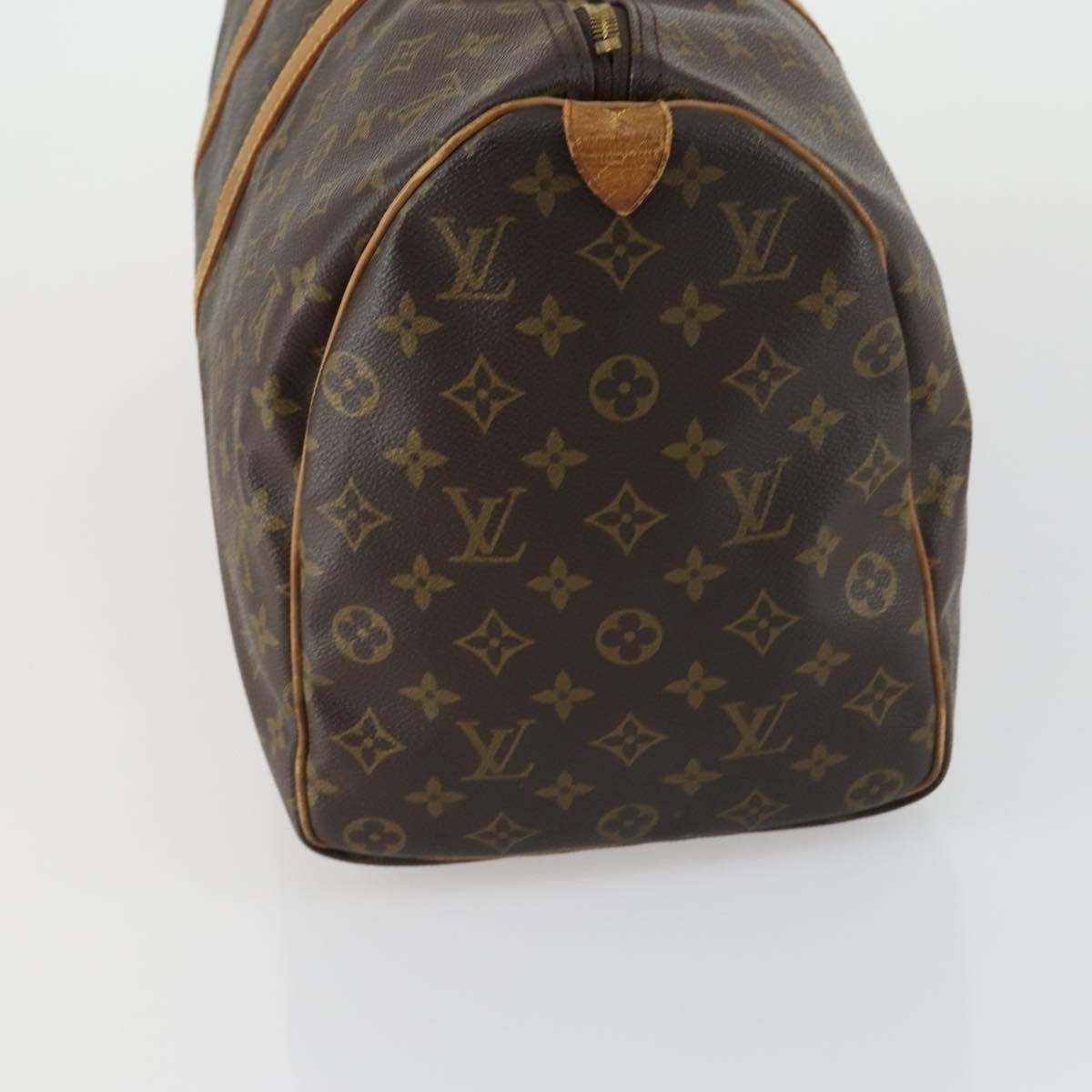 Louis Vuitton Keepall Bag Monogram Canvas Brown Canvas Travel Bag Bag (Pre-Loved)