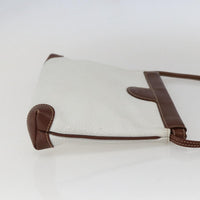 Gucci Vintage Shoulder Bag Leather White Leather Shoulder Bag Bag (Authentic Pre-Loved)