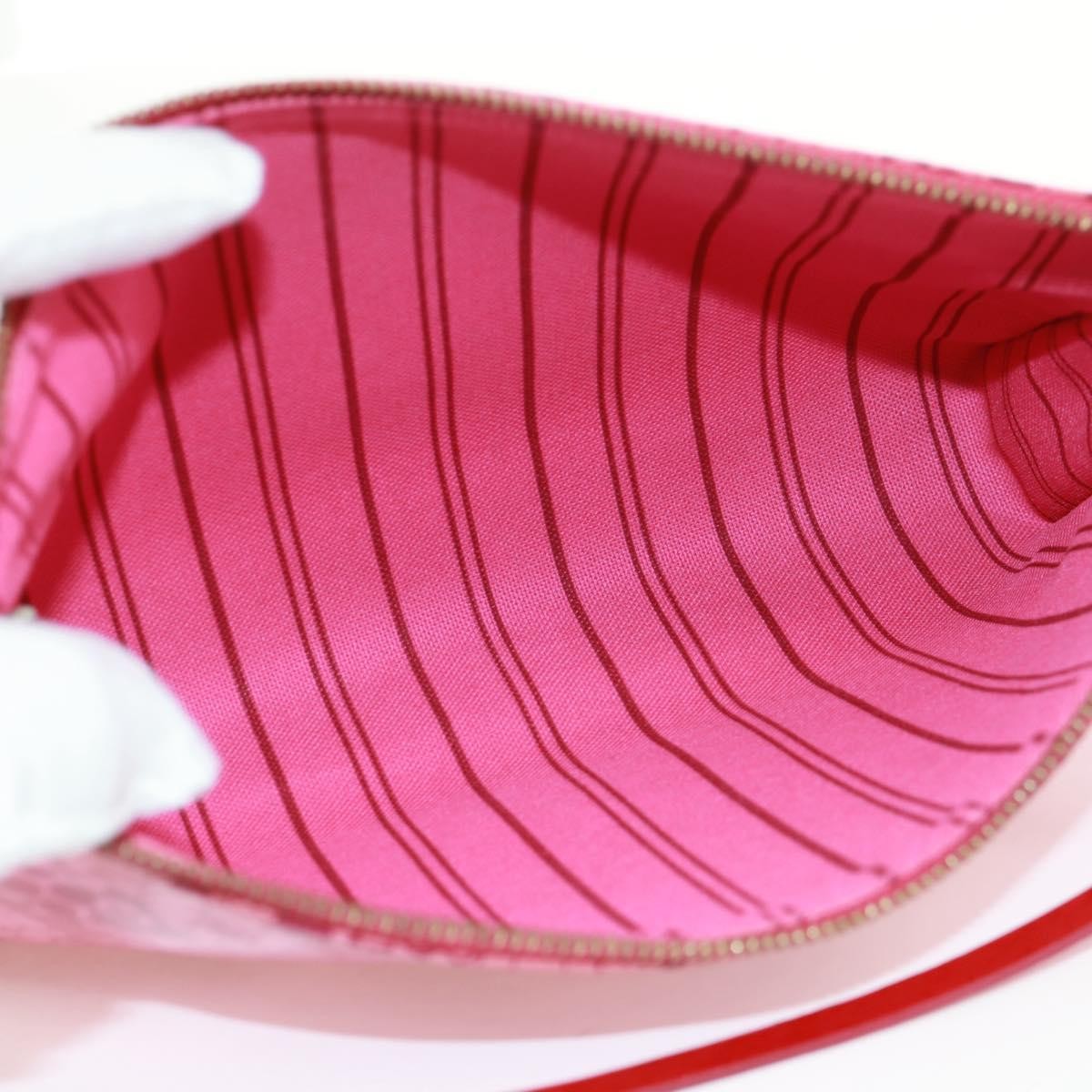 Louis Vuitton Pochette Accessoires Cosmic Blossom Pink Pvc Clutche & Pouche Bag (Authentic Pre-Loved)