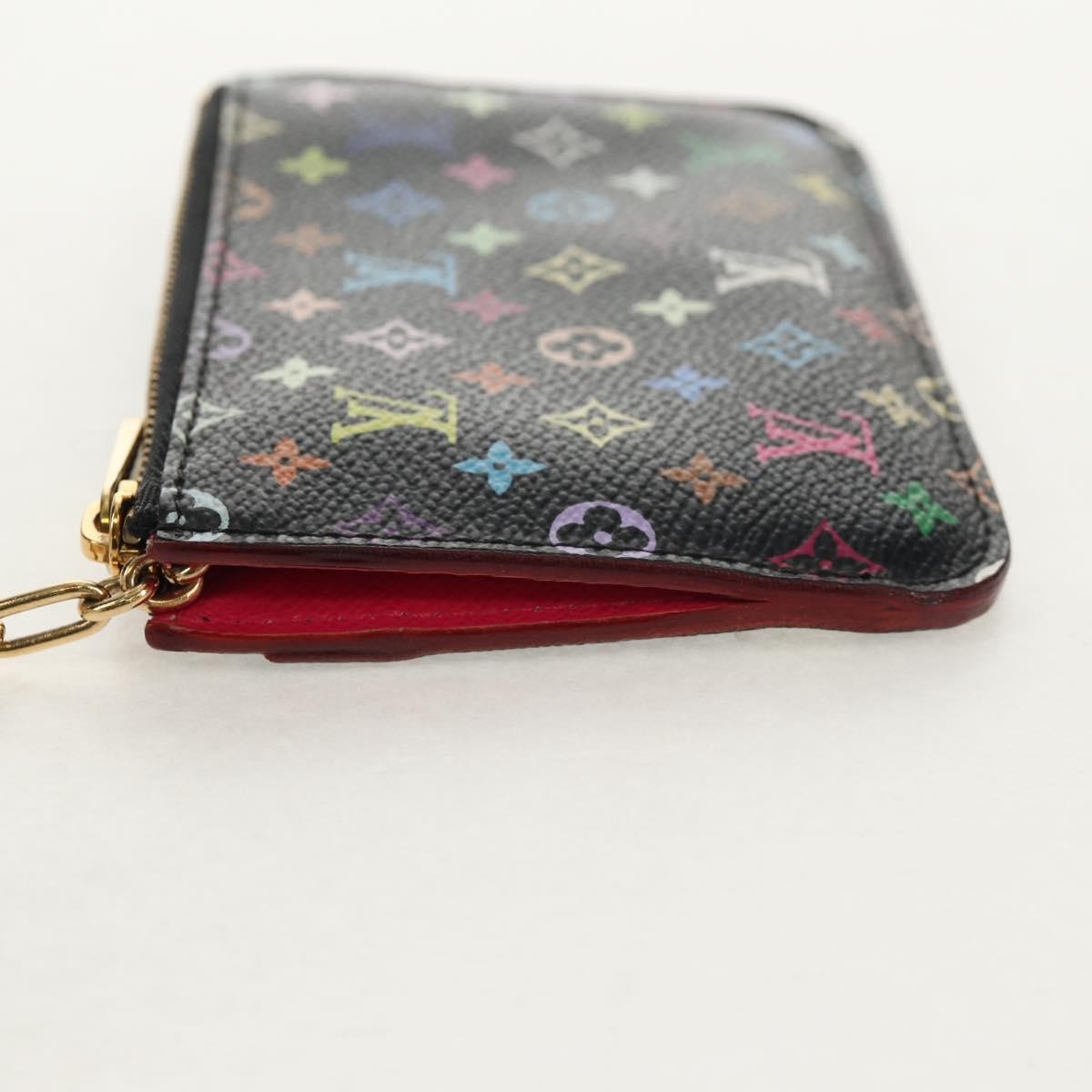 Louis Vuitton Pochette Clés Nm Monogram Multicolor Canvas Black Canvas Wallets Accessory (Authentic Pre-Loved)