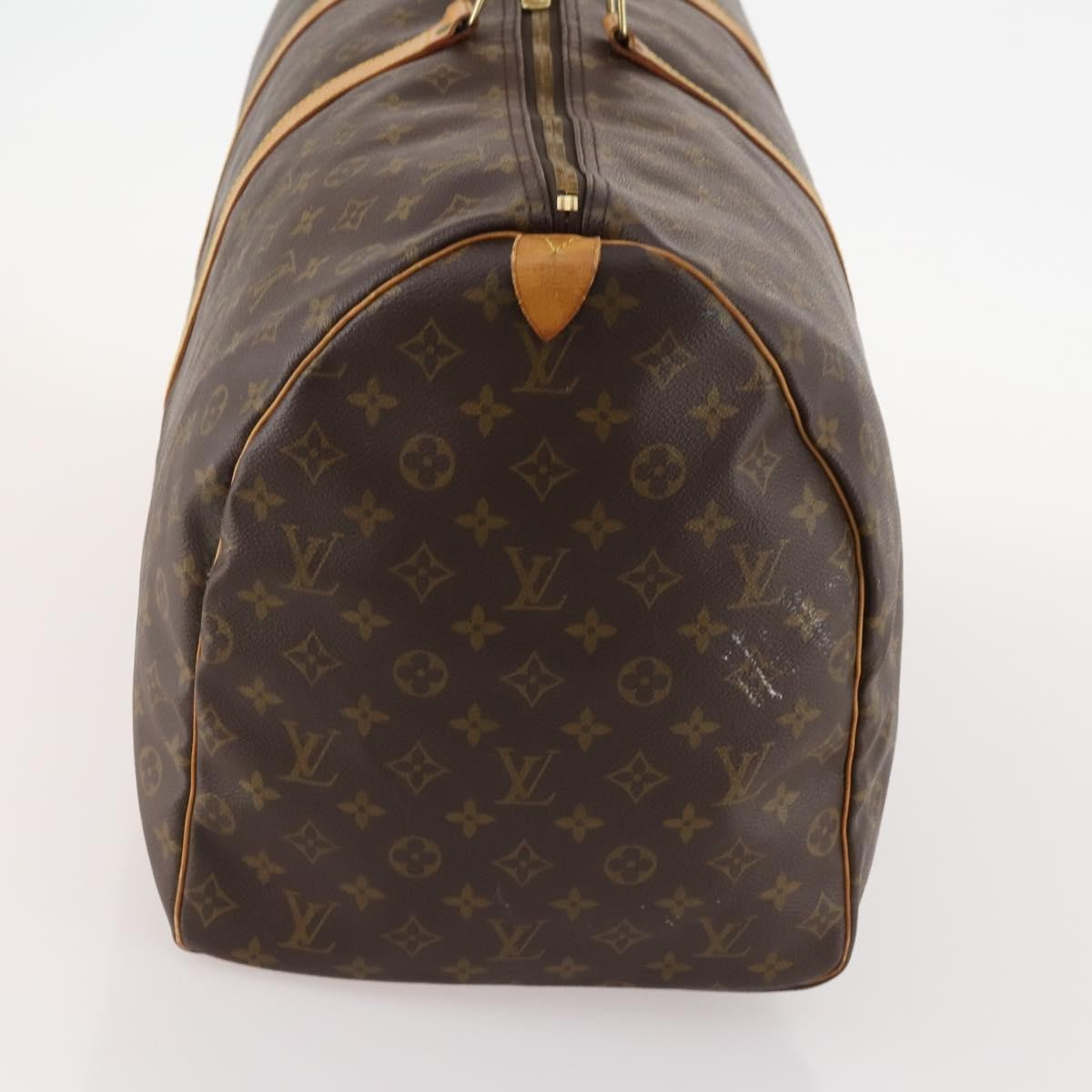 Louis Vuitton Keepall Bag Monogram Canvas Brown Canvas Travel Bag Bag (Pre-Loved)