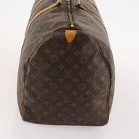 Louis Vuitton Keepall Bag Monogram Canvas Brown Canvas Travel Bag Bag (Pre-Loved)