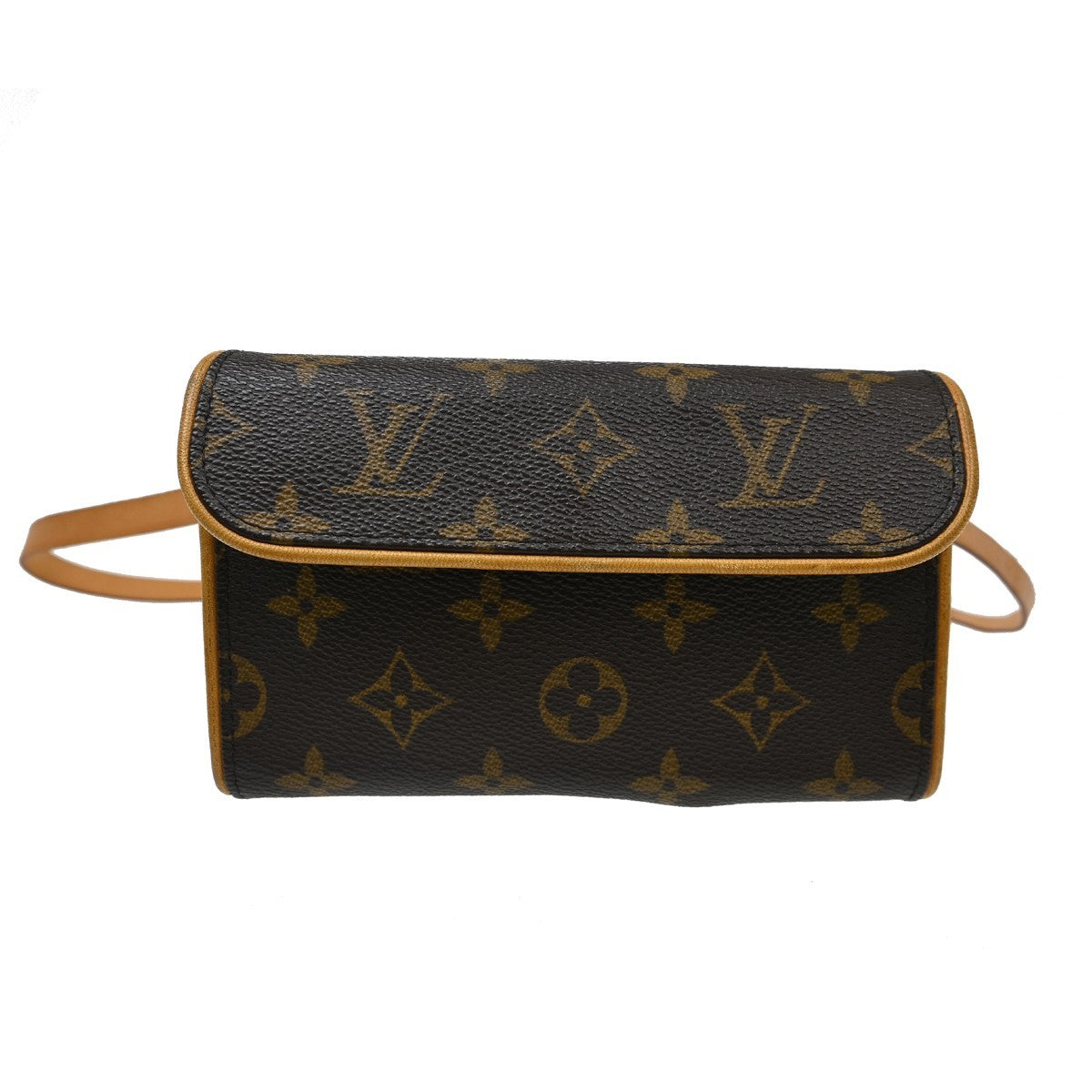 Louis Vuitton Florentine Waist Bag Monogram Canvas Brown Canvas Clutche & Pouche Bag (Authentic Pre-Loved)