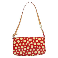 Louis Vuitton Pochette Accessoires Yayoi Kusama Painted Dots Monogram Vernis Red Patent_Leather Clutche & Pouche Bag (Authentic Pre-Loved)