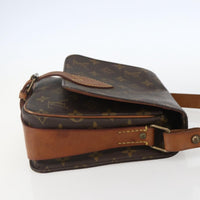 Louis Vuitton Cartouchiere Handbag Monogram Canvas Brown Canvas Shoulder Bag Bag (Pre-Loved)