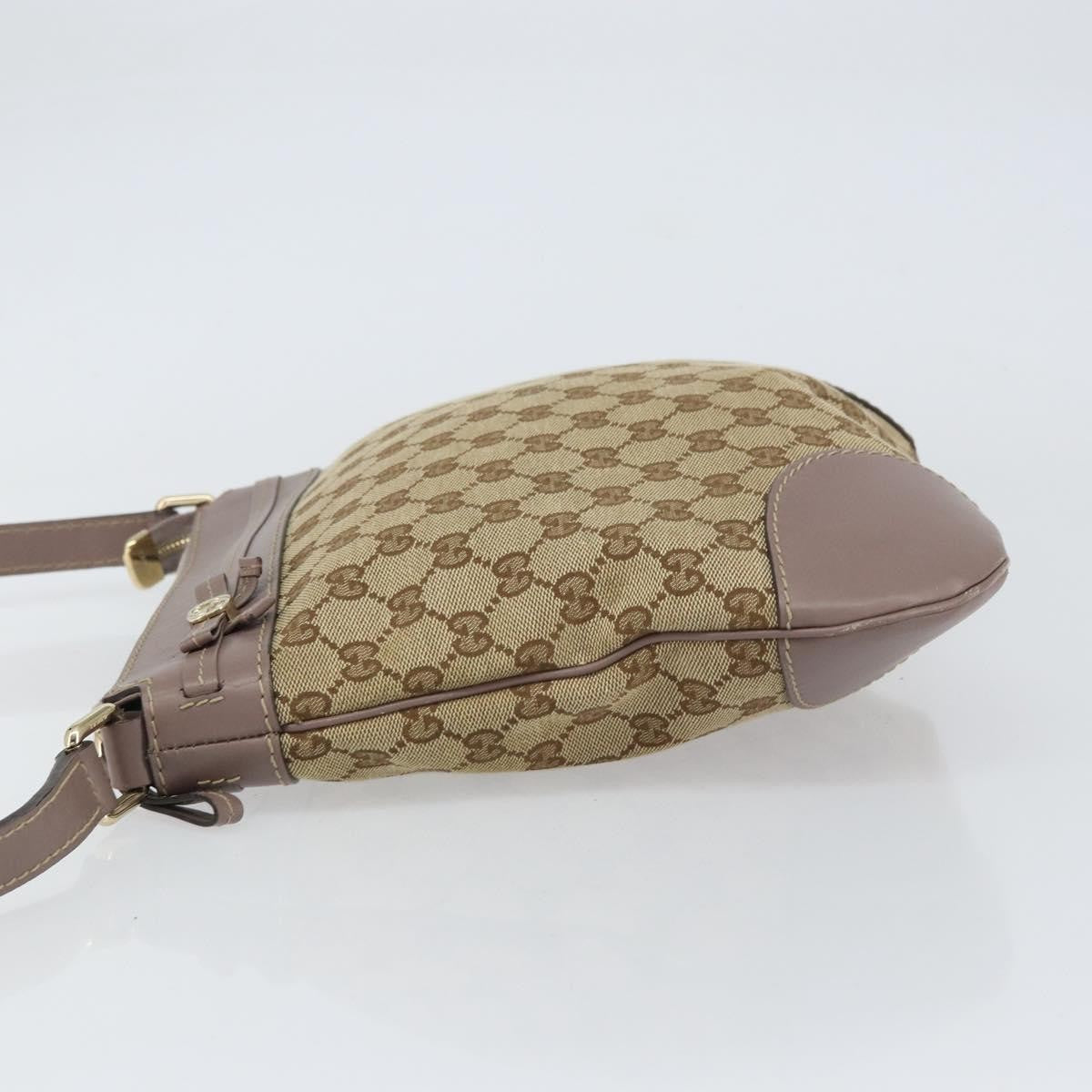 Gucci Mayfair Messenger Bag Gg Canvas And Leather Beige Canvas Shoulder Bag Bag (Pre-Loved)