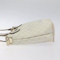 Gucci Vintage Tote Gg Canvas White Canvas Tote Bag Bag (Pre-Loved)