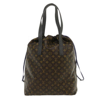Louis Vuitton Cabas Light Drawstring Bag Monogram Split Canvas Brown Canvas Tote Bag Bag (Authentic Pre-Loved)