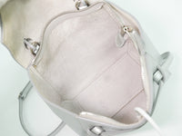 Celine Belt Bag Textured Leather Silver Leather Handbag (Authentic Pre-Loved)