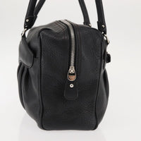 Salvatore Ferragamo Gancini Buckle Shoulder Bag Leather Black Leather Shoulder Bag Bag (Authentic Pre-Loved)