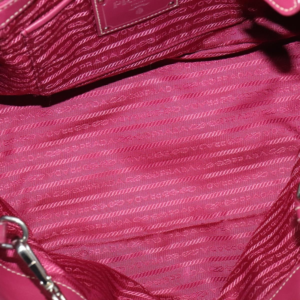 Prada Convertible Belted Hobo Tessuto With Leather Pink Nylon Tote Bag Bag (Authentic Pre-Loved)