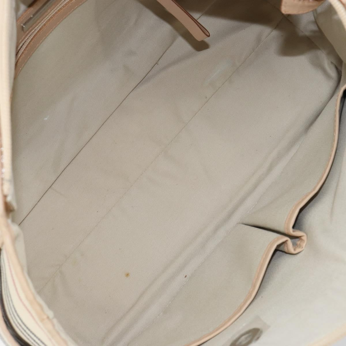 Burberry Nova Check Tote Canvas And Leather Beige Canvas Tote Bag Bag (Pre-Loved)
