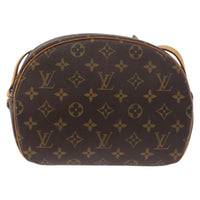 Louis Vuitton Blois Handbag Monogram Canvas Brown Canvas Shoulder Bag Bag (Authentic Pre-Loved)