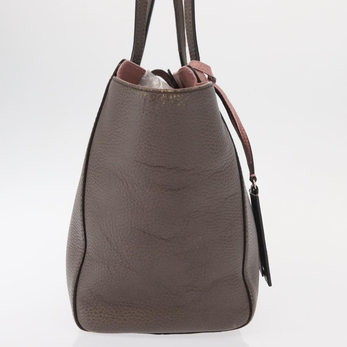 Gucci Swing Tote Leather Gray Leather Tote Bag Bag (Pre-Loved)