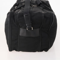Prada Vintage Boston Bag Nylon Black Nylon Travel Bag Bag (Authentic Pre-Loved)