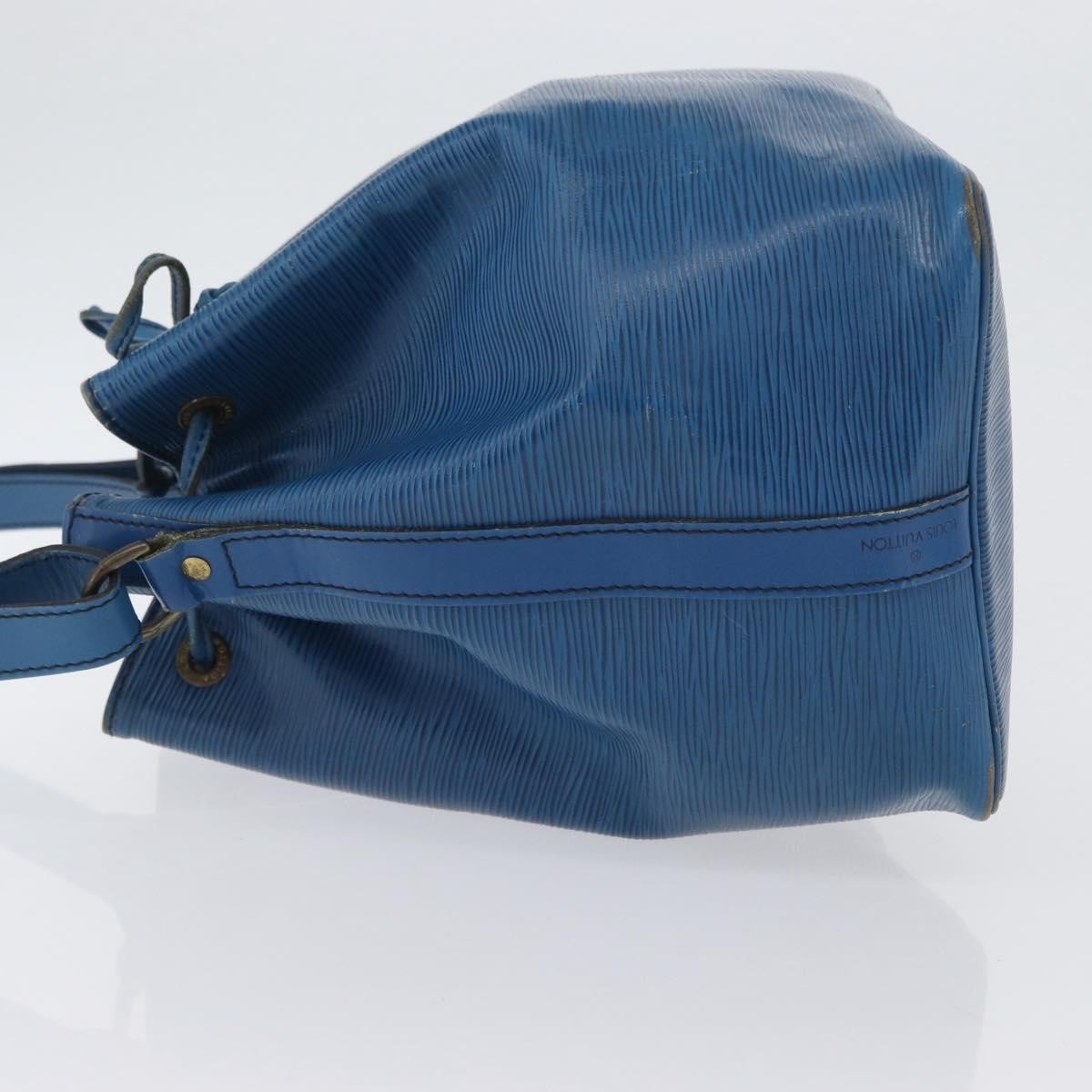 Louis Vuitton Petit Noe Nm Handbag Epi Leather Blue Leather Shoulder Bag Bag (Authentic Pre-Loved)