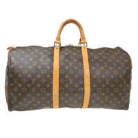Louis Vuitton Louis Vuitton Keepall Bag Monogram Canvas Brown Canvas Travel Bag Bag (Pre-Loved)