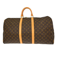 Louis Vuitton Louis Vuitton Keepall Bag Monogram Canvas Brown Canvas Travel Bag Bag (Pre-Loved)