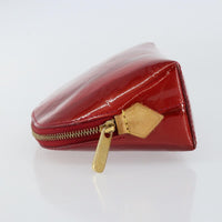 Louis Vuitton Cosmetic Pouch Electric Epi Leather Red Patent_Leather Bag (Pre-Loved)