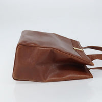 Salvatore Ferragamo Vala Tote Leather Brown Leather Tote Bag Bag (Authentic Pre-Loved)