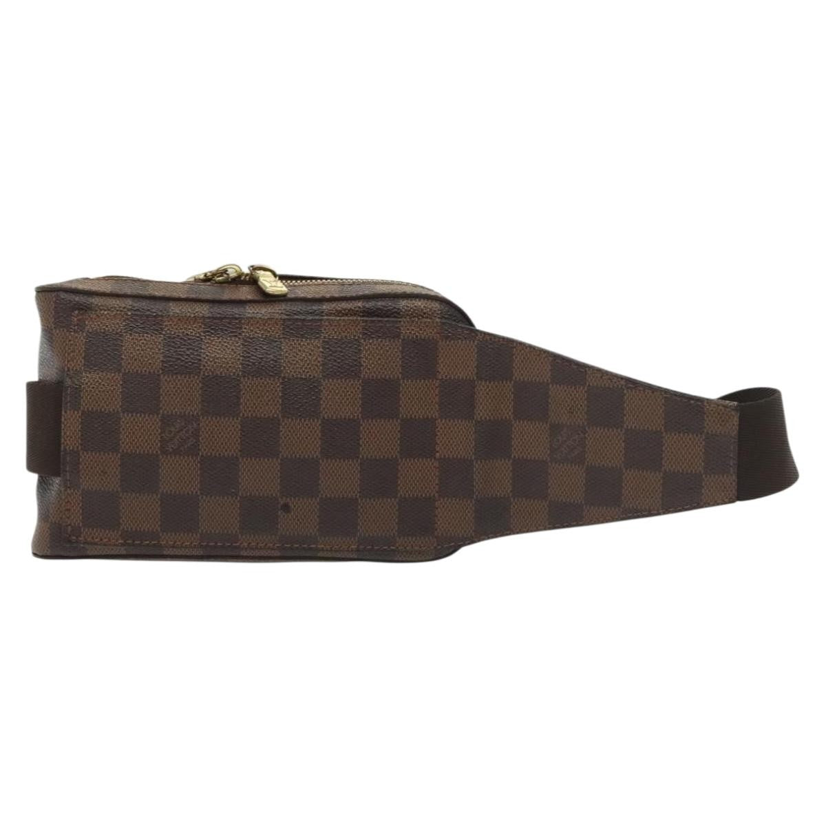 Louis Vuitton Geronimos Waist Bag Damier Brown Canvas Clutche & Pouche Bag (Pre-Loved)