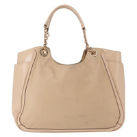Salvatore Ferragamo Betulla Chain Tote Leather Beige Leather Tote Bag Bag (Authentic Pre-Loved)