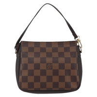 Louis Vuitton Trousse Make Up Bag Damier Canvas Brown Canvas Clutche & Pouche Bag (Authentic Pre-Loved)