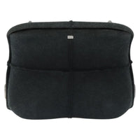 Chanel Millennium Shoulder Bag Felt Gray Synthetic Shoulder Bag Bag (Authentic Pre-Loved)