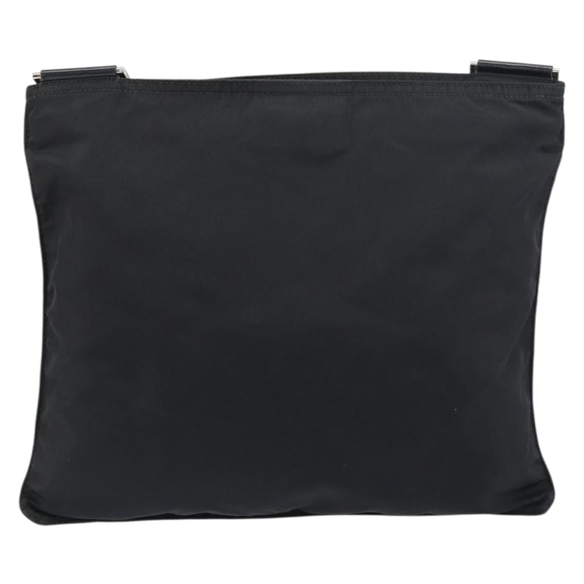 Prada Front Pocket Messenger Bag Tessuto Black Nylon Shoulder Bag Bag (Authentic Pre-Loved)