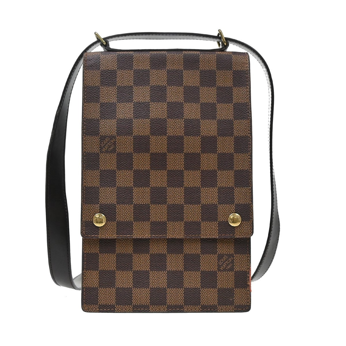 Louis Vuitton Louis Vuitton Portobello Messenger Damier Brown Canvas Clutche & Pouche Bag (Authentic Pre-Loved)