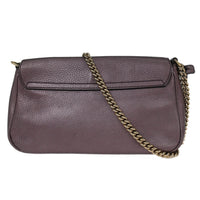 Gucci Gucci Soho Chain Crossbody Bag Leather Purple Leather Shoulder Bag Bag (Pre-Loved)