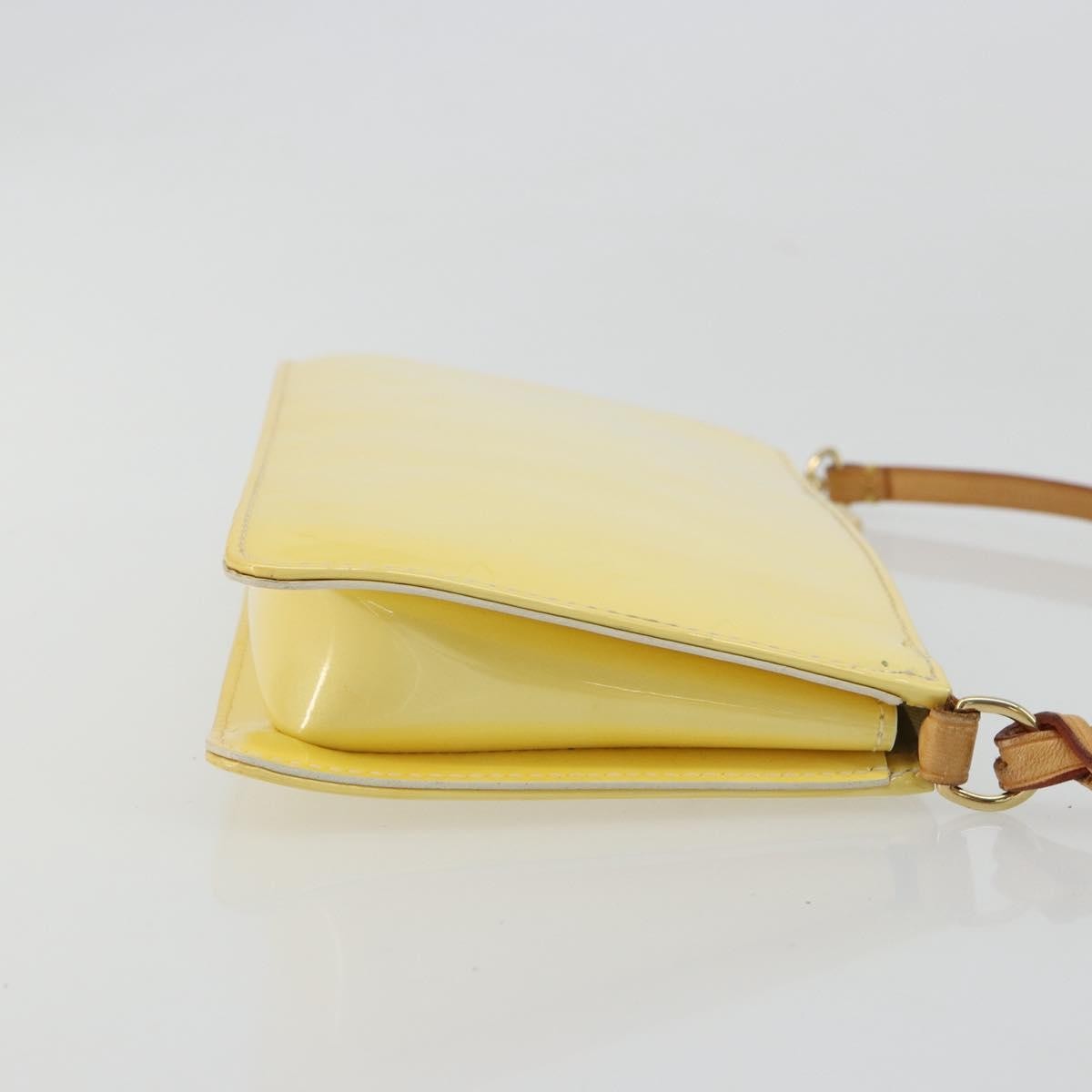 Louis Vuitton Lexington Pochette Monogram Vernis Beige Patent_Leather Clutche & Pouche Bag (Pre-Loved)