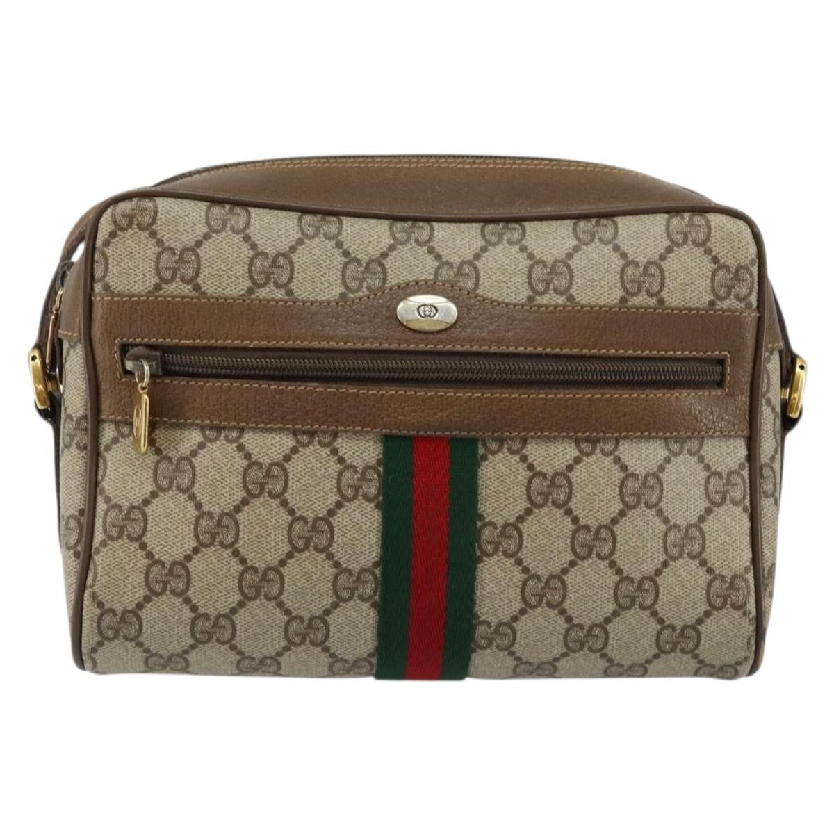 Gucci Ophidia Shoulder Bag Gg Coated Canvas Beige Canvas Shoulder Bag Bag (Pre-Loved)
