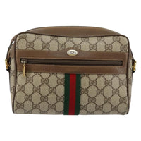 Gucci Ophidia Shoulder Bag Gg Coated Canvas Beige Canvas Shoulder Bag Bag (Pre-Loved)