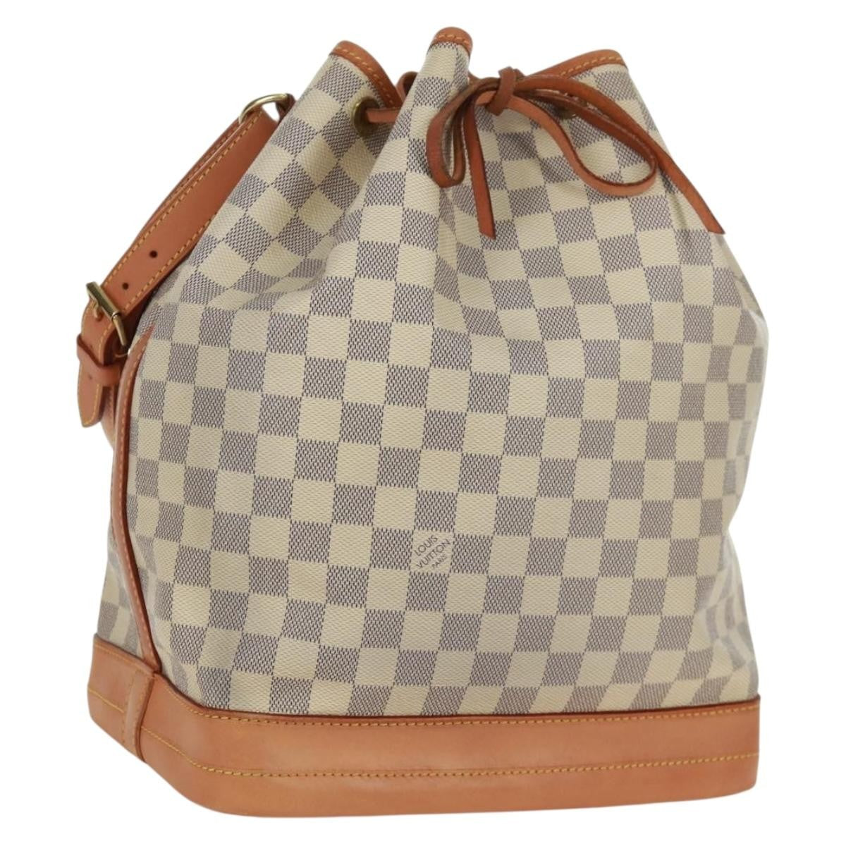 Louis Vuitton Noe Handbag Damier Beige Canvas Shoulder Bag Bag (Pre-Loved)