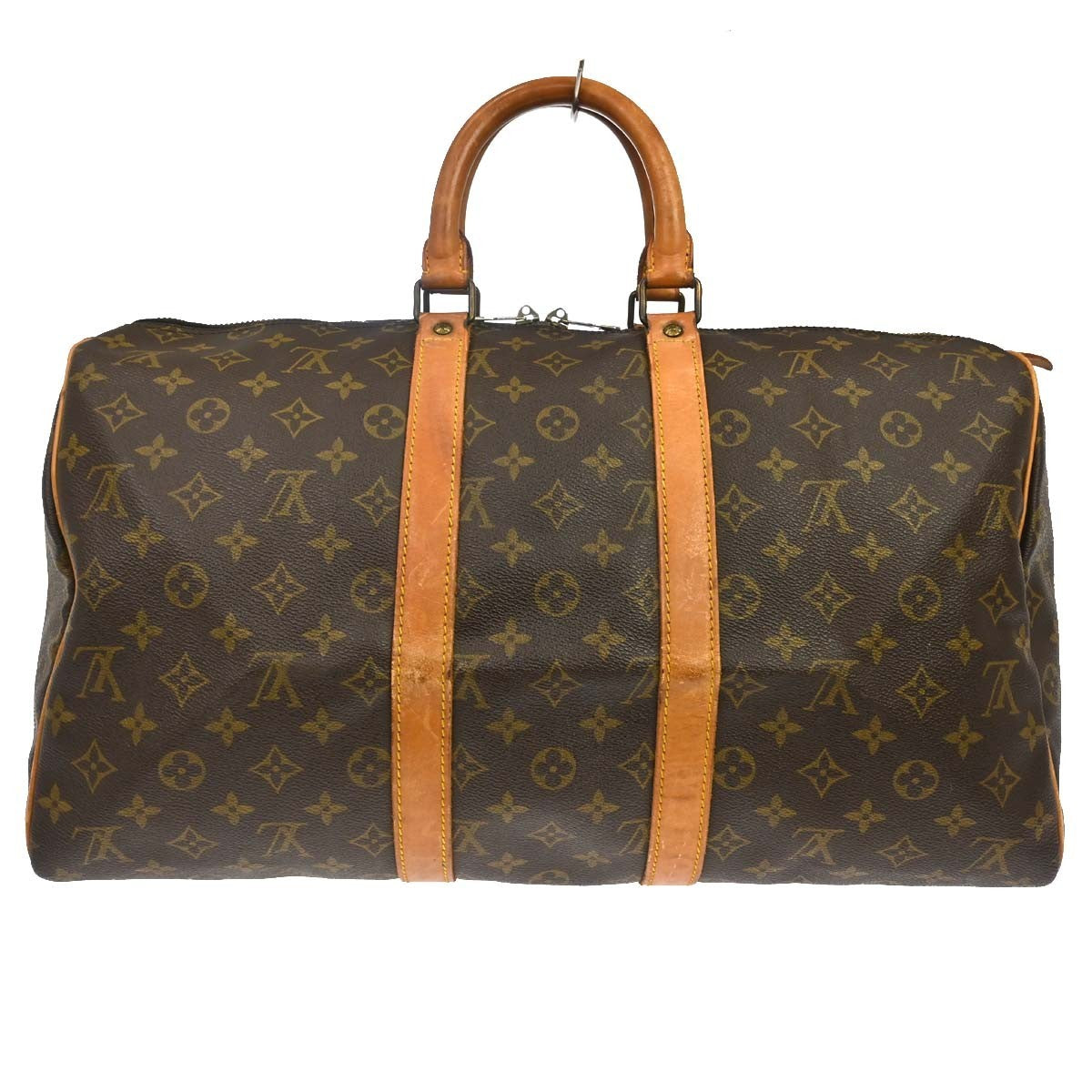 Louis Vuitton Keepall Bag Monogram Canvas Brown Canvas Travel Bag Bag (Authentic Pre-Loved)