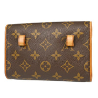 Louis Vuitton Florentine Pochette Monogram Canvas Brown Canvas Clutche & Pouche Bag (Authentic Pre-Loved)