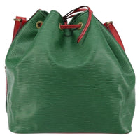 Louis Vuitton Bicolor Petit Noe Handbag Epi Leather Green Leather Shoulder Bag Bag (Pre-Loved)