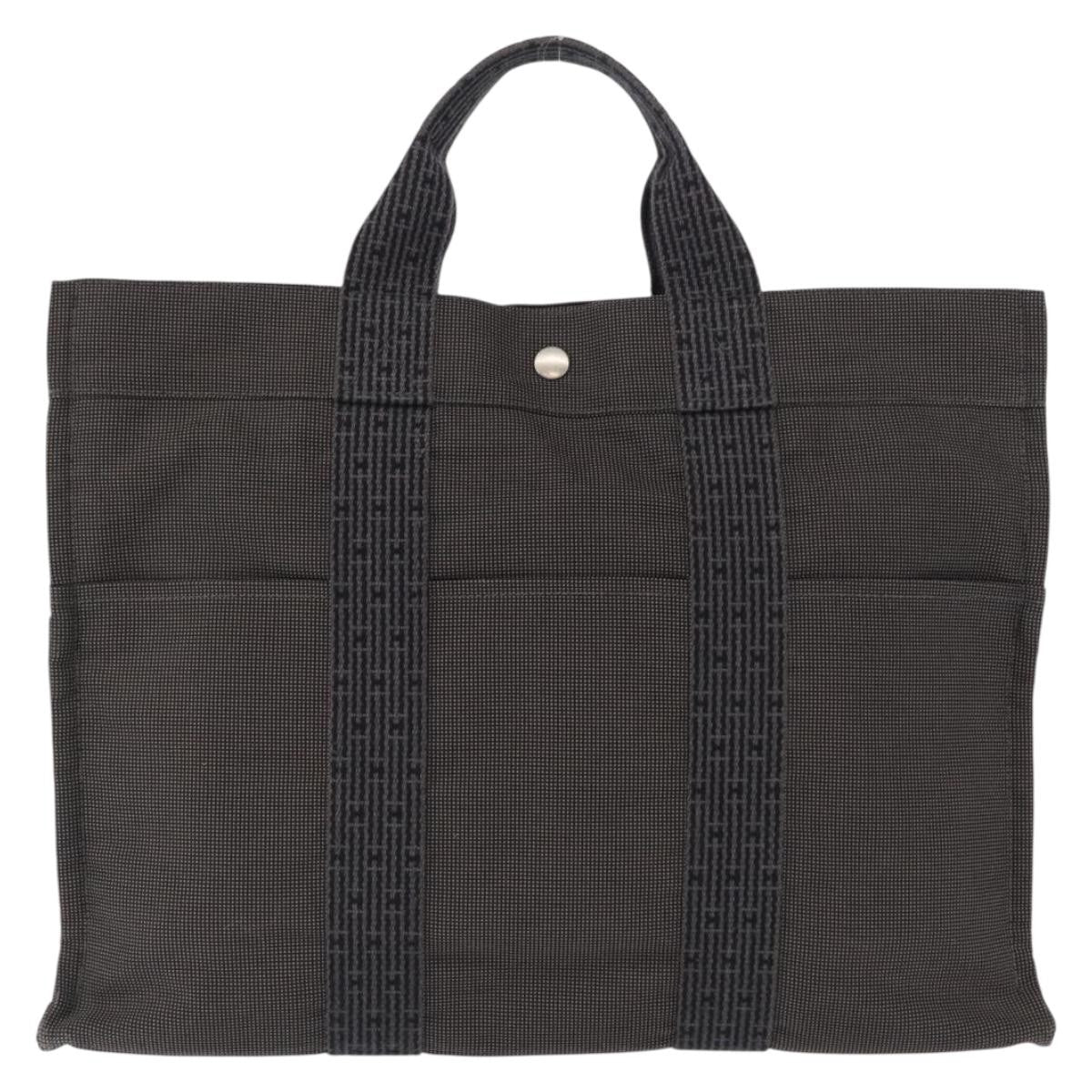 Hermes Fourre-Tout Herline Canvas Gray Canvas Tote Bag Bag (Authentic Pre-Loved)