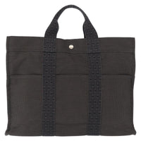 Hermes Fourre-Tout Herline Canvas Gray Canvas Tote Bag Bag (Authentic Pre-Loved)