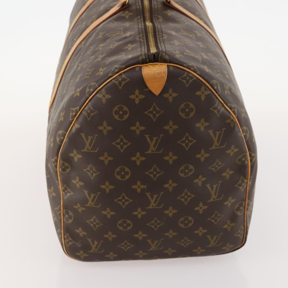 Louis Vuitton Keepall Bag Monogram Canvas Brown Canvas Travel Bag Bag (Authentic Pre-Loved)